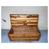 Solid Cedar Blanket Chest with Lift-Out Tray