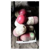 Wood Crate w/ Assorted Fishing Floats