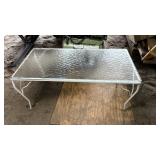 Glass-Top Patio Coffee Table