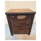 3-Drawer Dovetail Bedside Chest Nightstand