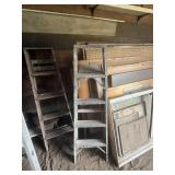 2 Step Ladders, Wood & Aluminum