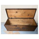 Pine Blanket Chest on Casters