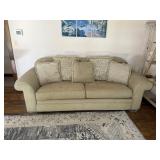 Alan White Queen Sleeper Sofa w/ 5 Pillows