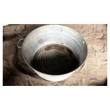 Large Galvanized Wash Tub w/ Handles