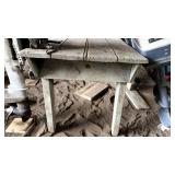 Wood Slat Work Table 49 x 23 x 25