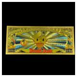 One Million $ Disney Donald Duck Gold Foil Bill