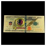 NFL Washington Gold Foil Bill