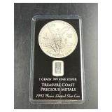 T Coast Precious Metals One Grain .999 Fine Silver