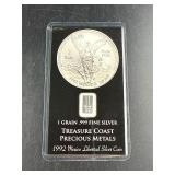 T Coast Precious Metals One Grain .999 Fine Silver