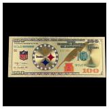 NFL Pittsburgh Steelers Gold Foil Bill