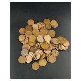 100 Miscellaneous Dated Wheat Pennies
