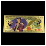 $100 Elvis Gold Foil Bill