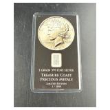 T Coast Precious Metals One Grain .999 Fine Silver