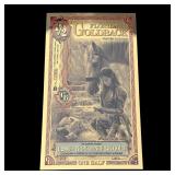 1/2 Florida GoldBack 1/2000th Troy Ounce 24K Gold