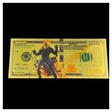 $100 Ghost Rider Gold Foil Bill
