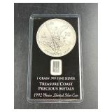 T Coast Precious Metals One Grain .999 Fine Silver
