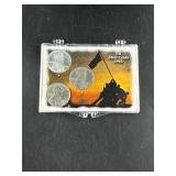 Lot Of 3 US Steel Cents 1943, 1943-D, 1943-S