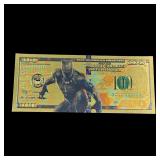 $100 Black Panther Gold Foil Bill