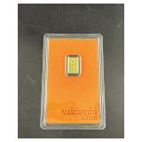 Valcambi Suisse 1/2 Gram .999.9 Fine Gold Bar