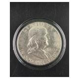 1953 Ben Franklin Silver Half Dollar