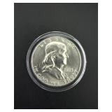 1953-D Ben Franklin Silver Half Dollar
