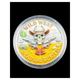 Wild Wild West Dead & Buried Challenge Coin