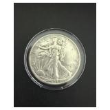 1945 Walking Liberty Silver Half Dollar