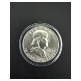1953-D Ben Franklin Silver Half Dollar