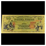 Twenty Dollar The First National Bank Of Butte Gol