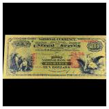 Ten Dollar First National Bank Of Bismarck Gold Fo