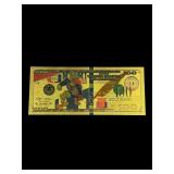 Miami Hurricane Gold Foiled Bill