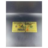 Collectible Green Bay Packers Gold Foiled Bill