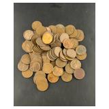 100 Miscellaneous Dated Wheat Pennies