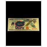 Florida Gators Gold Foiled Bill