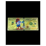 Collectible Gold Foil Bill Smurfs
