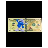 Collectible Gold Foil Bill Smurfs