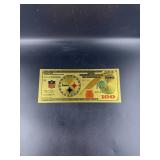 Collectible Pittsburgh Steelers Gold Foiled Bill