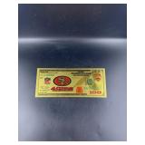 Collectible San Francisco 49ers Gold Foiled Bill