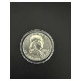 1961 Ben Franklin Silver Half Dollar