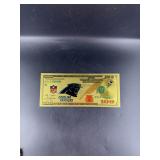 Collectible Carolina Panthers Gold Foiled Bill