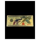 Colt 45 Gold Foiled Bill