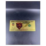 Collectible Chicago Bears Gold Foiled Bill