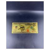 Collectible Minnesota Vikings Gold Foiled Bill