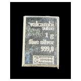 One Gram .999 Fine Silver Bar
