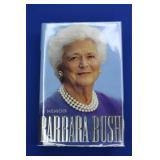 A Memoir Barbara Bush Autographed