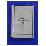 Growth Of The Soil By Knut Hamsun