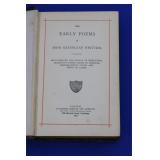 The Early Poems Of John Greenleaf Whittier