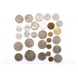 World Coin Lot Foreign Coins Tokens Israel Mexico