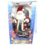 Animated Musical Santa Puppeteer Christmas Figure