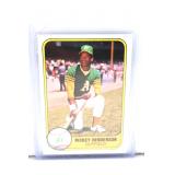 1981 Rickey Henderson Rookie Card Oakland A's